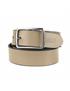 reversible genuine leather belt 35mm burgundy