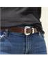 genuine leather belt 25mm burgundy