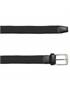 cinturon elastico textil/piel 35mm negro-niquel 115
