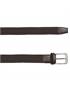 textile/leather elastic belt 35mm light grey