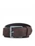 genuine leather belt 35mm brick red