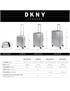 dkny-069 suitcase 60cm sign. hardside navy
