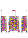 60Cm Valise et Trousse de Toilette Agatha Ruiz De La Prada Coeurs Couleurs