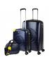 Juego de 2/3 maletas (Cabina, Mediana y Grande) Smiley rigida/blanda con capacidad de 88 L
