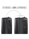 Set de 2/3 valises (Cabin, Medium et Large) Padua rigide d une capacité de 99 L
