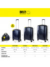 [Set of 3 suitcases (Cabin, Medium and Large)] L-capable rigid/soft smiley