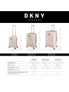 Mittlere Koffer Dkny-561 Rebellion rigida mit einem Fassungsvermögen von 61 l