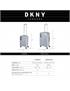 dkny-413 maleta 60cm city block white silver
