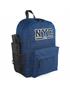 mochila con portatodo navy blue
