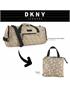 dkny-928 packable duffle pebble/stone