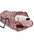 dkny-928 packable duffle red/white
