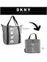 dkny-928 packable tote blue
