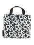 dkny-928 packable tote negro-blanco