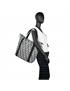 dkny-928 packable tote negro-blanco