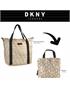 dkny-928 packable tote red