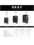 dkny-905 set/3 carrinhos em repetição preto