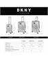 dkny-561 set/3 suitcases rebellion navy