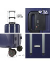 Medium sized Orleans hard/soft suitcases with 58 L capacity