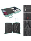 Bremen Medium Sized Hard/Soft Suitcases With 61 L Capacity