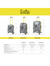 Rigid Kenner medium suitcases with capacity of 88 L