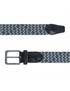 ceinture élastique textile/cuir 35mm multicolore