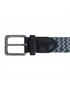 textile/leather elastic belt 35mm multicolor