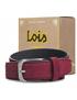 genuine leather belt 35mm lilac