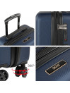Luggage set (Cabin, Medium and Large) Skapt Lisboa in Extendable ABS with capacity up to 200L