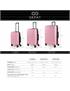 juego de maletas 60/70cm rosa