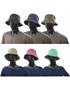 pack6 chapeaux de pêcheur noir 