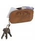 leather key holder navy