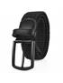 cinturon elastico textil/piel 35mm negro 105