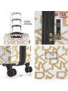 Medium suitcases Dkny-626D Deco Signature rigid with capacity of 69 L