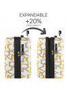 Medium suitcases Dkny-626D Deco Signature rigid with capacity of 69 L