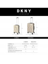 Medium suitcases Dkny-626D Deco Signature rigid with capacity of 69 L