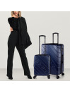 Set of 2/3 suitcases (Cabin, Medium and Large) Dkny-911 Side Tracked Rigid with 100 L capacity