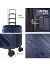 Set of 2/3 suitcases (Cabin, Medium and Large) Dkny-911 Side Tracked Rigid with 100 L capacity