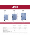 Orleans medium sized hard/soft suitcases with L capacity