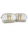 -636 Saco de toilette Pack 2 Unidades Ss Dkny -636 Listra de assinatura