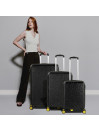 Set Valigie (Cabina, Media E Grande) Stockholm Abs Rigido Con Capacità Di 170L
