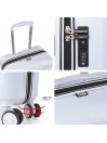 Small Rigid Cabin Suitcase Lois Zion Model With Capacity Of 30L And Color Usb Port