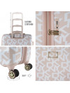 Set di 2/3 valigie (Cabin, Medium e Large) Dkny-626 Signature Hardside rigide con una capacità di 100 L.
