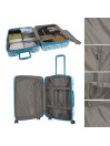 Set Di 2/3 Valigie (Cabin, Medium E Large) Dkny-626 Signature Hardside Rigide Con Una Capacità Di 100 L.