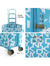 Set Di 2/3 Valigie (Cabin, Medium E Large) Dkny-626 Signature Hardside Rigide Con Una Capacità Di 100 L.