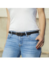 Cinto de couro genuíno 25mm Jaslen Belts Jaslen