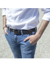 Cinto masculino Lois cor em couro