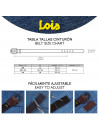 Ceinture femme Lois en cuir tressé