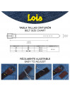 Cintura uomo Lois in pelle fustellata colore pelle