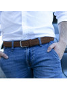 Ceinture Lois pour homme en cuir velours