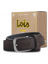 Ceinture Lois pour homme en cuir velours